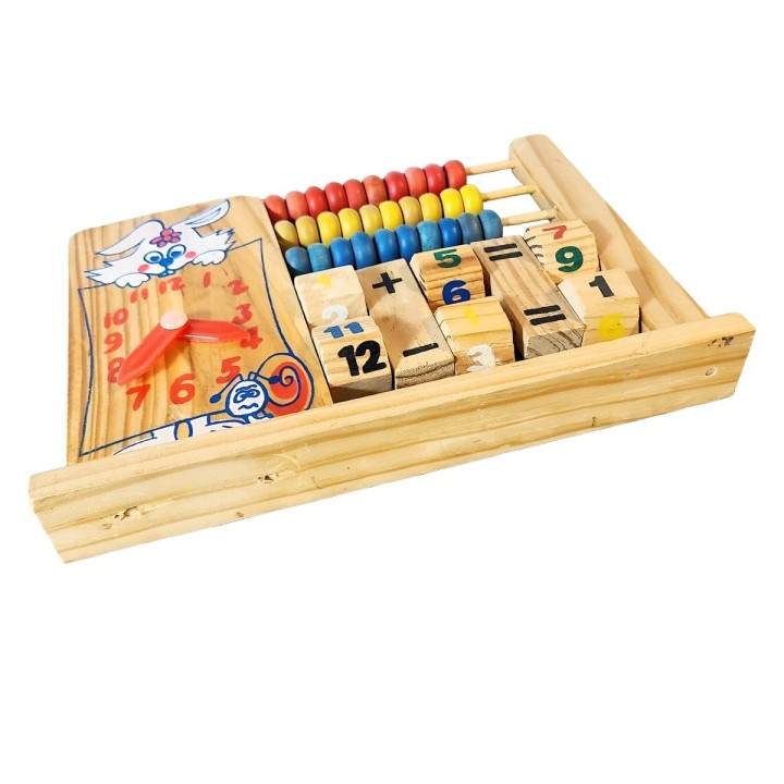 Abaco Juego De Madera Operaciones Matematica Aprendizaje