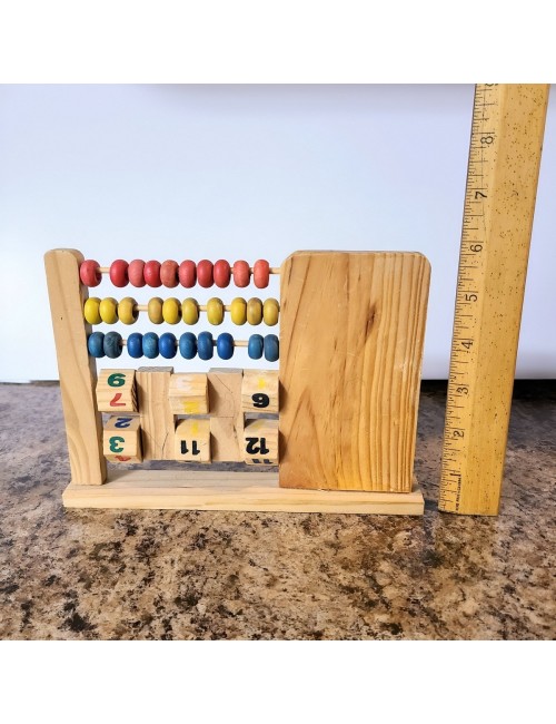 Abaco Juego De Madera Operaciones Matematica Aprendizaje