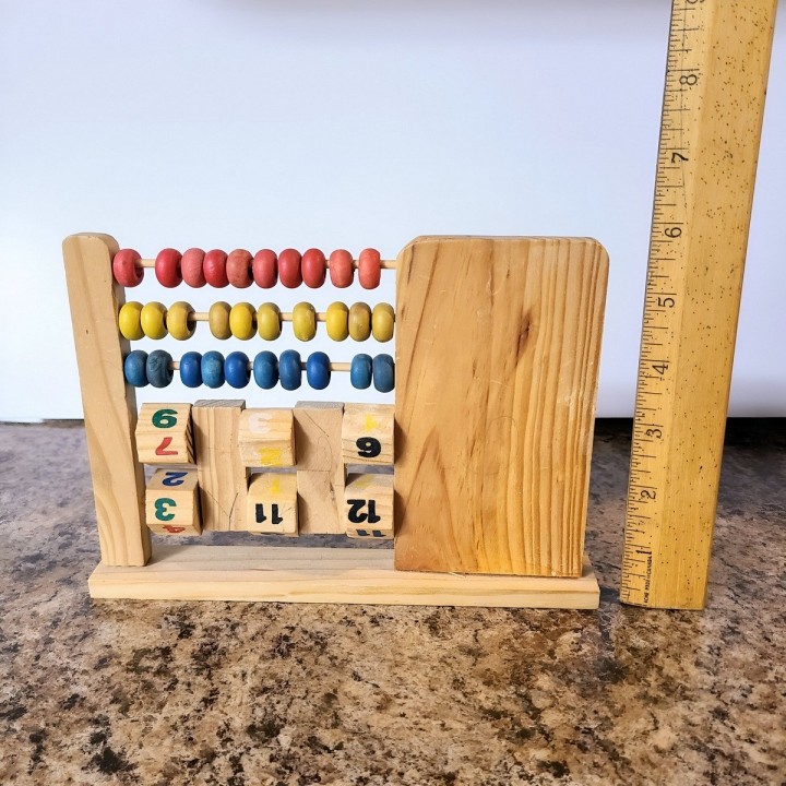 Abaco Juego De Madera Operaciones Matematica Aprendizaje