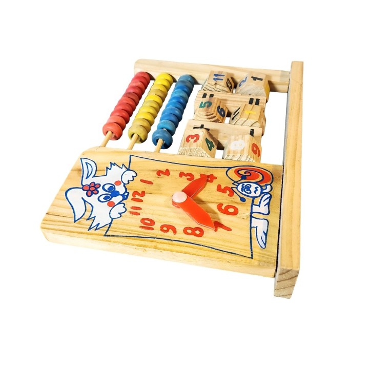 Abaco Juego De Madera Operaciones Matematica Aprendizaje