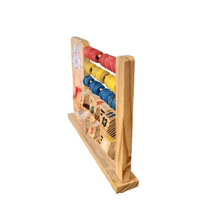Abaco Juego De Madera Operaciones Matematica Aprendizaje