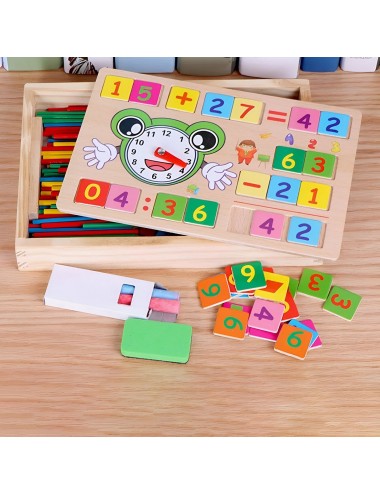 Caja De Operaciones Matematica Aprendizaje Tablero Didactico
