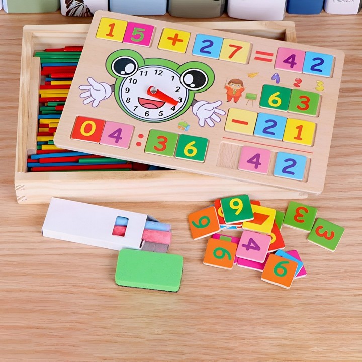 Caja De Operaciones Matematica Aprendizaje Tablero Didactico
