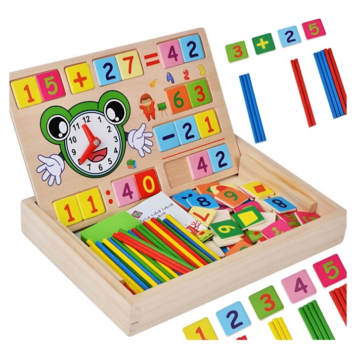 Caja De Operaciones Matematica Aprendizaje Tablero Didactico