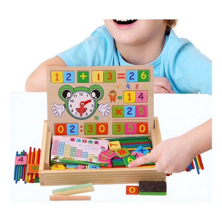 Caja De Operaciones Matematica Aprendizaje Tablero Didactico