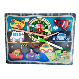 Juego De Madera 2 En 1 Pesca Didactico Figura Y Tablero