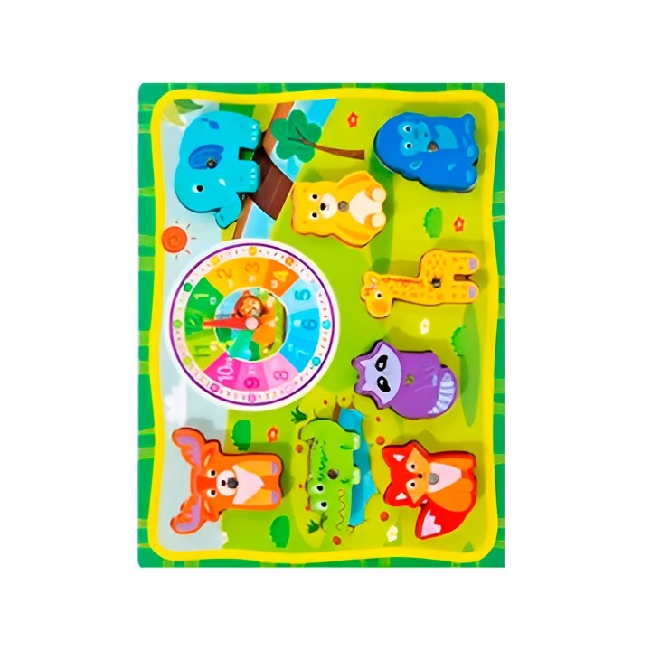 Juego De Madera 2 En 1 Pesca Didactico Figura Y Tablero