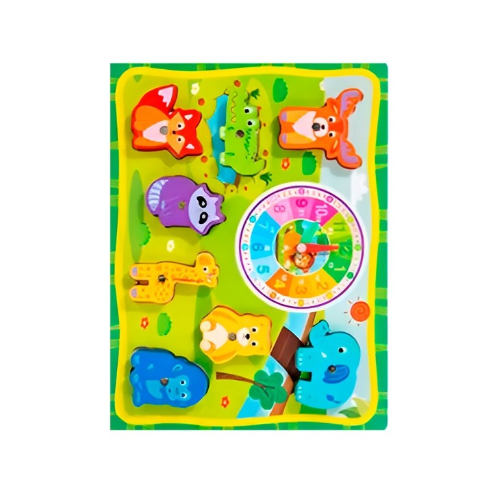 Juego De Madera 2 En 1 Pesca Didactico Figura Y Tablero