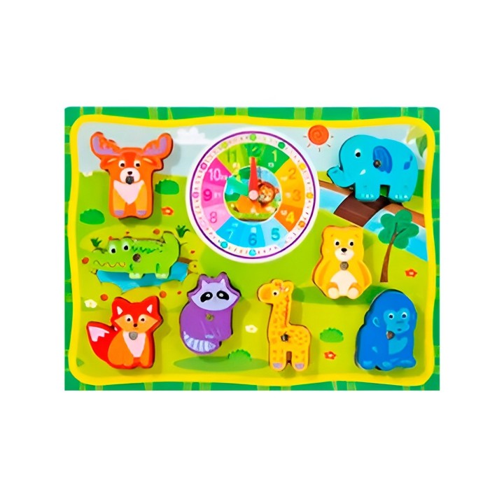 Juego De Madera 2 En 1 Pesca Didactico Figura Y Tablero