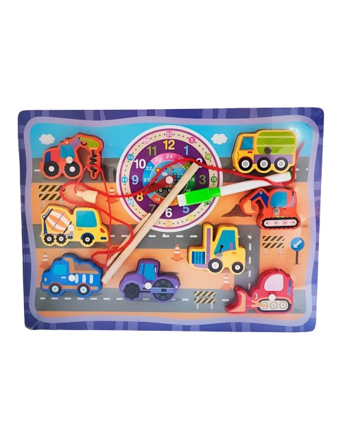 Juego De Madera 2 En 1 Pesca Didactico Figura Y Tablero