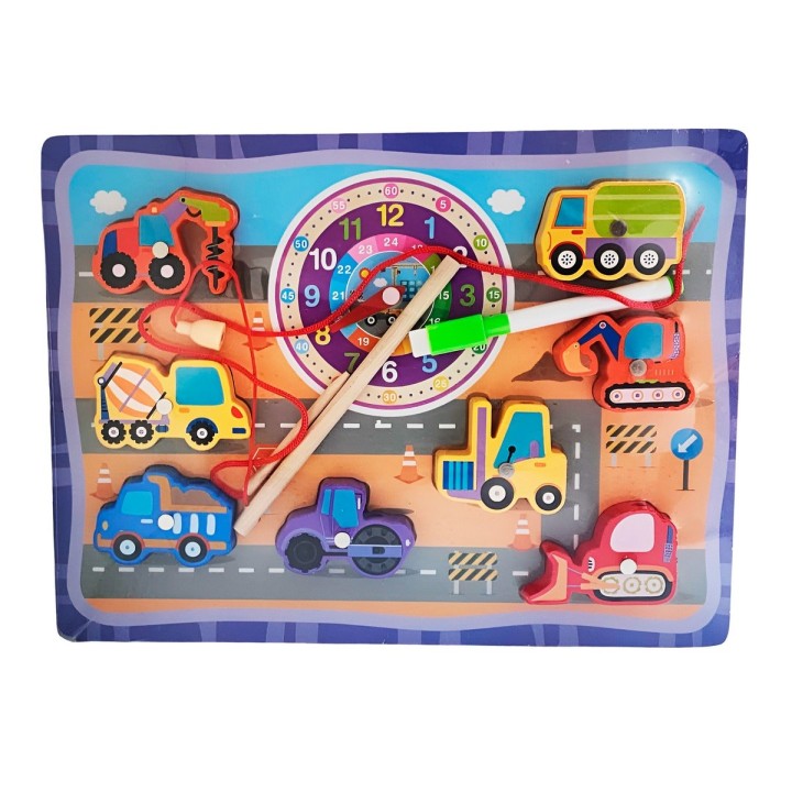 Juego De Madera 2 En 1 Pesca Didactico Figura Y Tablero