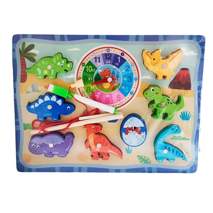 Juego De Madera 2 En 1 Pesca Didactico Figura Y Tablero