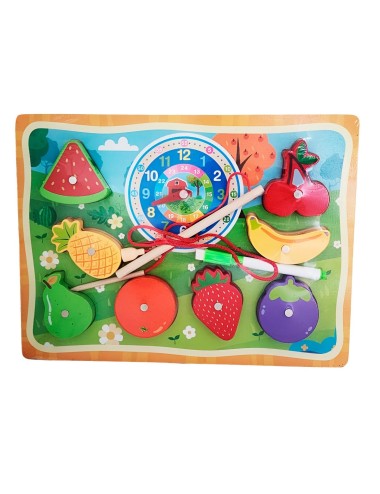 Juego De Madera 2 En 1 Pesca Didactico Figura Y Tablero