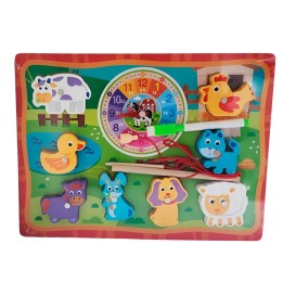 Juego De Madera 2 En 1 Pesca Didactico Figura Y Tablero