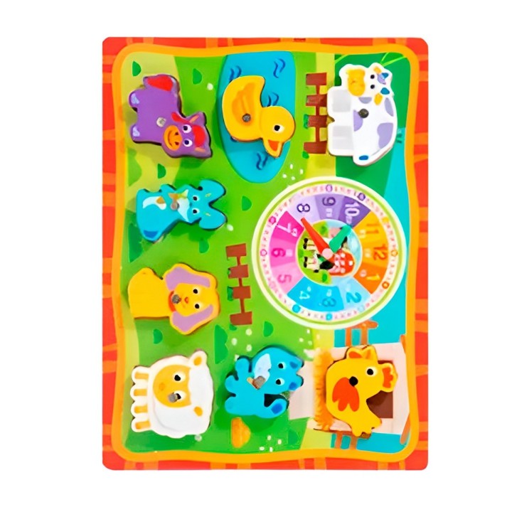 Juego De Madera 2 En 1 Pesca Didactico Figura Y Tablero