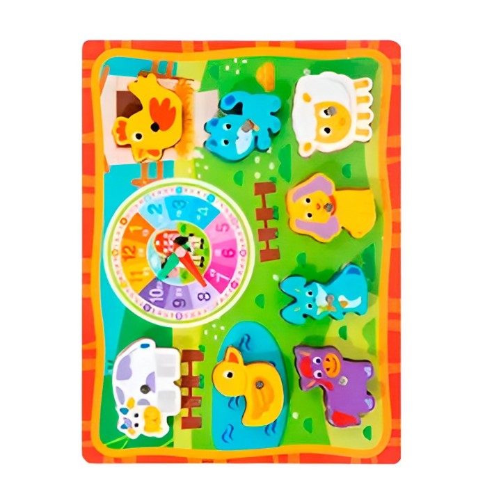 Juego De Madera 2 En 1 Pesca Didactico Figura Y Tablero