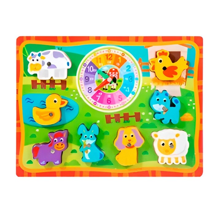 Juego De Madera 2 En 1 Pesca Didactico Figura Y Tablero