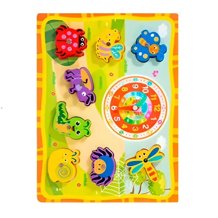 Juego De Madera 2 En 1 Pesca Didactico Figura Y Tablero