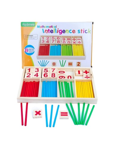 Juego De Madera Aprendizaje Matematica Operaciones Colores