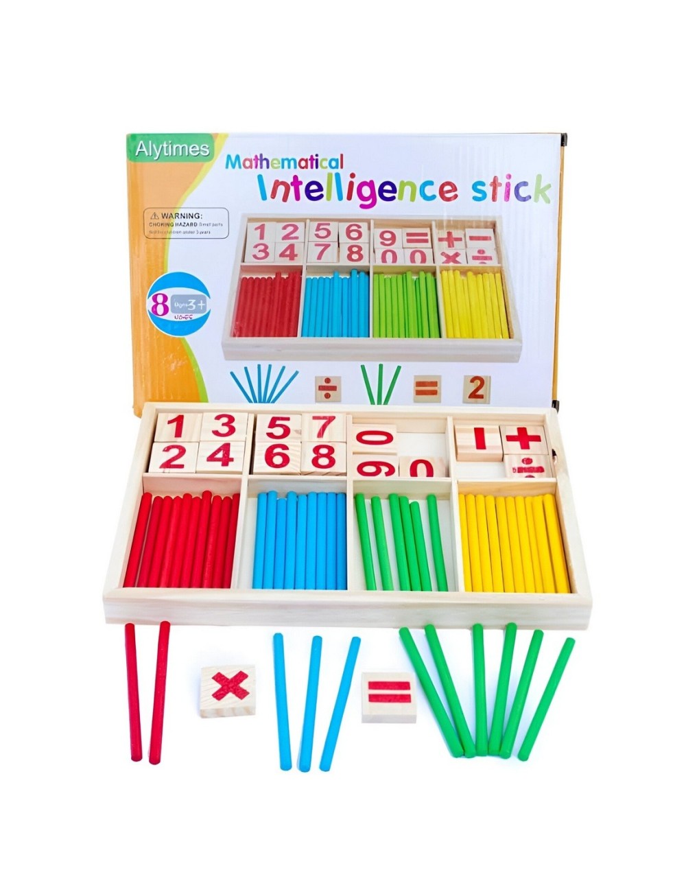 Juego De Madera Aprendizaje Matematica Operaciones Colores