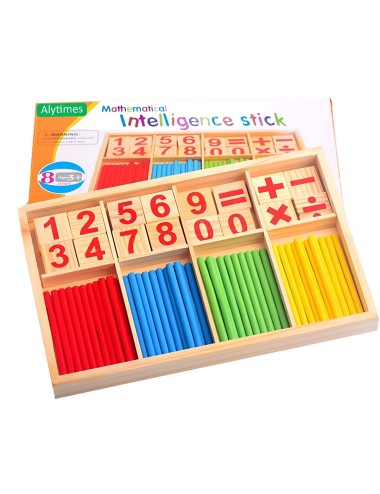 Juego De Madera Aprendizaje Matematica Operaciones Colores