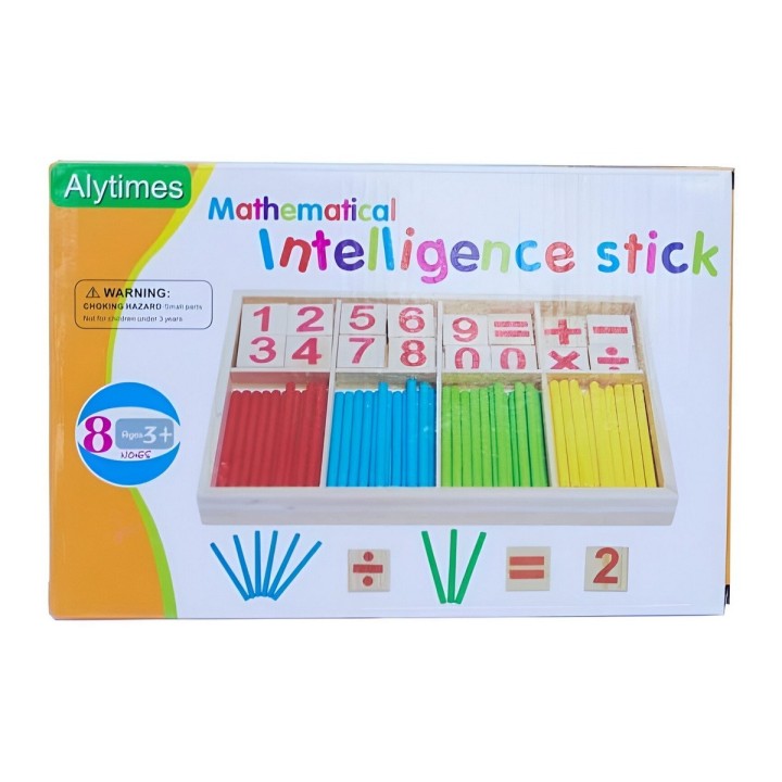 Juego De Madera Aprendizaje Matematica Operaciones Colores