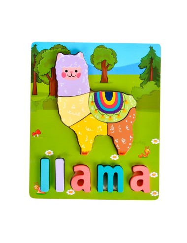Juego De Madera Encastre Figuras Letra Madera Aprendizaje