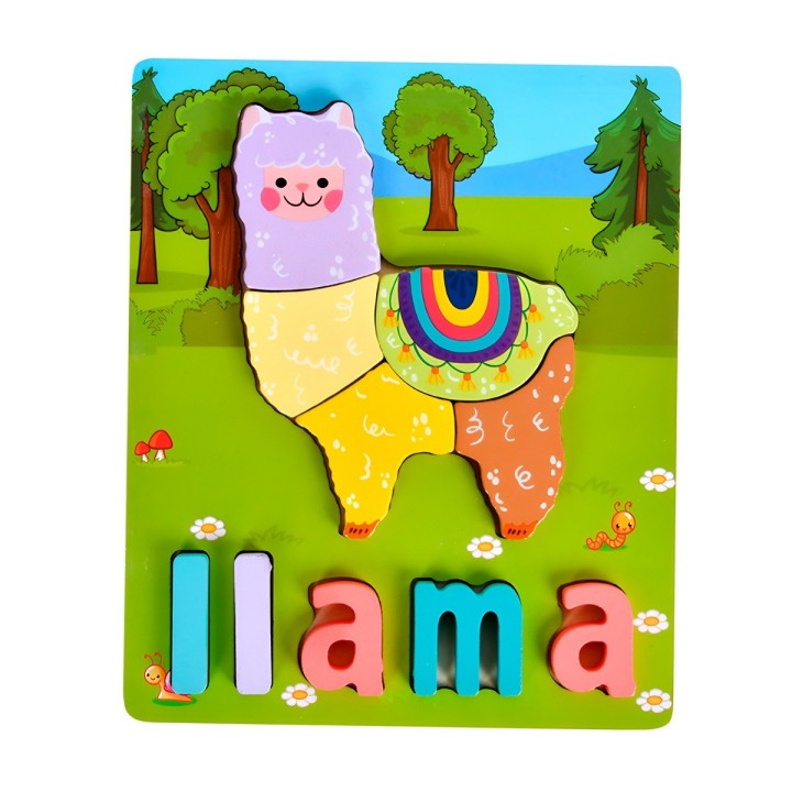 Juego De Madera Encastre Figuras Letra Madera Aprendizaje