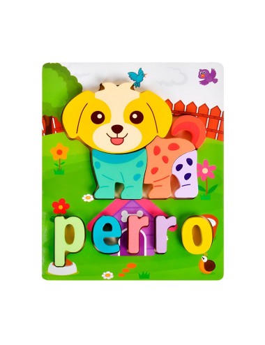 Juego De Madera Encastre Figuras Letra Madera Aprendizaje