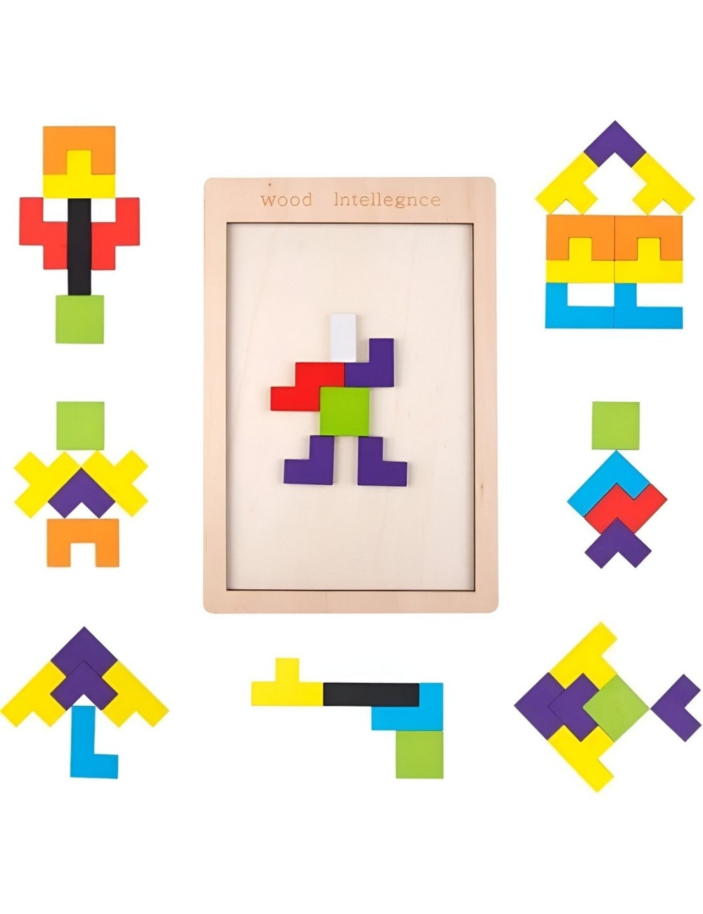 Juego De Mesa Encastre Figura Geometrica Aprendizaje Tagram