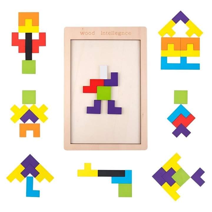 Juego De Mesa Encastre Figura Geometrica Aprendizaje Tagram