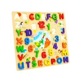 Juego De Mesa Encastre Letras Numeros En Ingles Aprendizaje