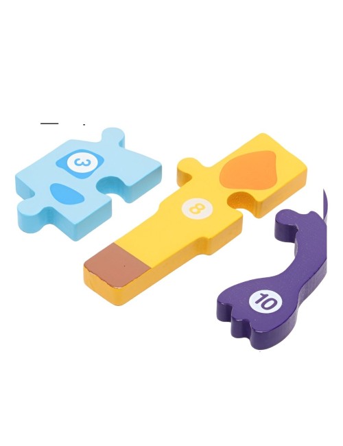 Rompecabezas De Madera Figuras Numero Juguete Interactivo