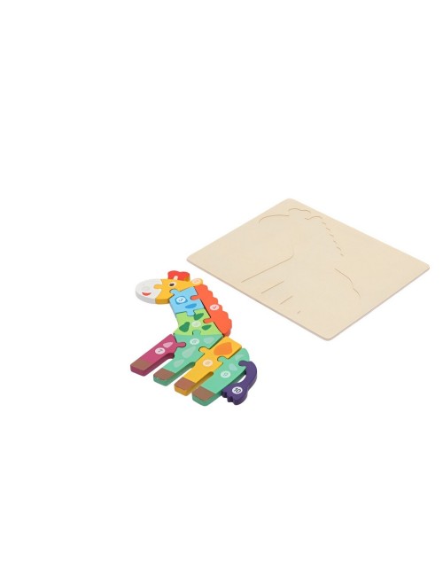 Rompecabezas De Madera Figuras Numero Juguete Interactivo
