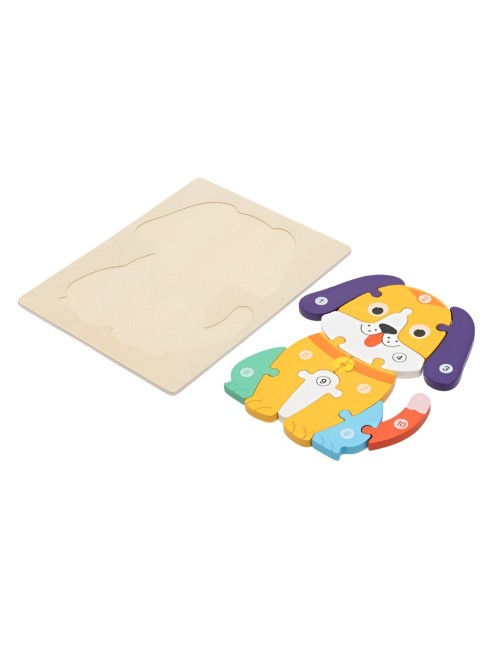 Rompecabezas De Madera Figuras Numero Juguete Interactivo