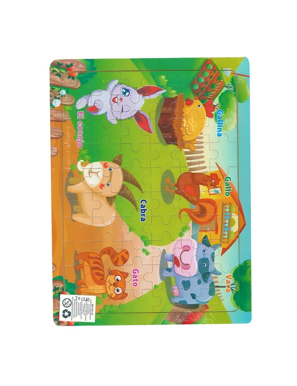 Rompecabezas De Madera Juguete Interactivo Aprendizaje Niños