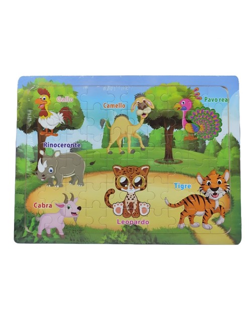 Rompecabezas De Madera Juguete Interactivo Aprendizaje Niños