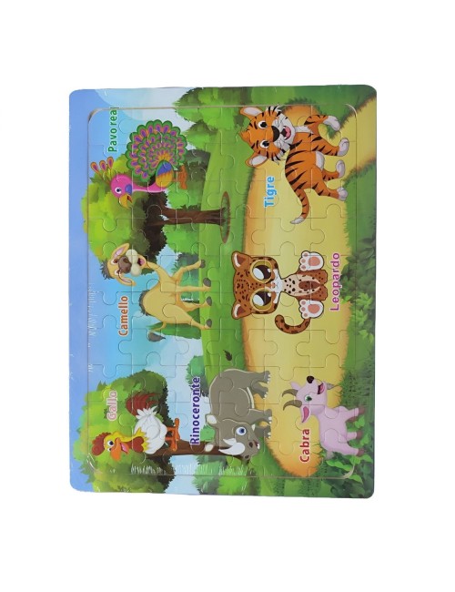 Rompecabezas De Madera Juguete Interactivo Aprendizaje Niños