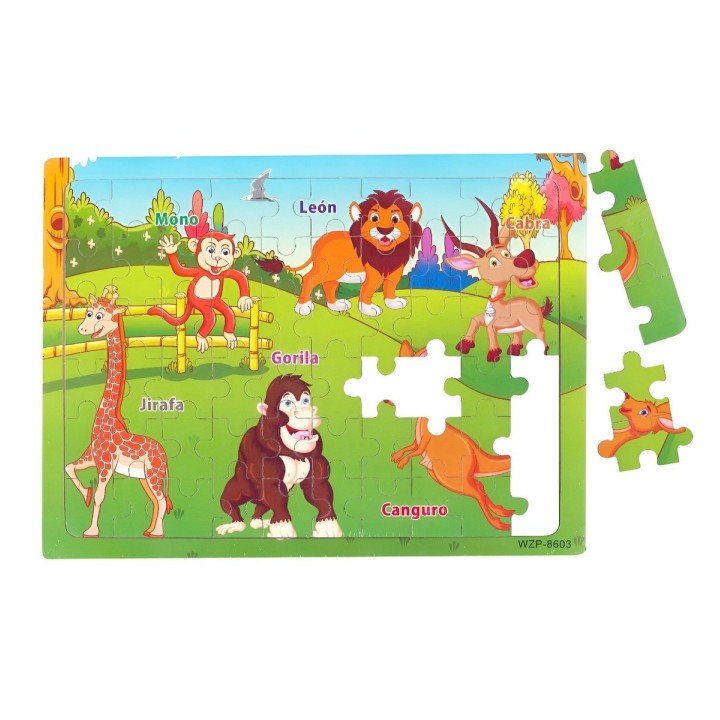 Rompecabezas De Madera Juguete Interactivo Aprendizaje Niños