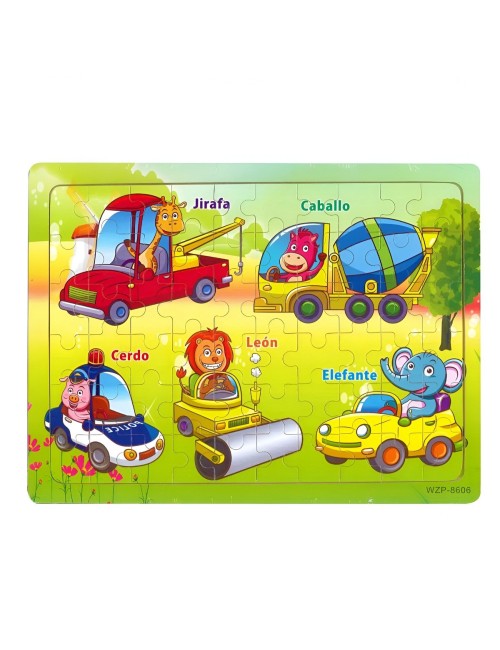 Rompecabezas De Madera Juguete Interactivo Aprendizaje Niños