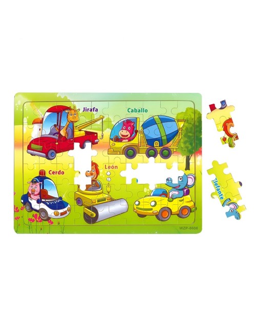 Rompecabezas De Madera Juguete Interactivo Aprendizaje Niños