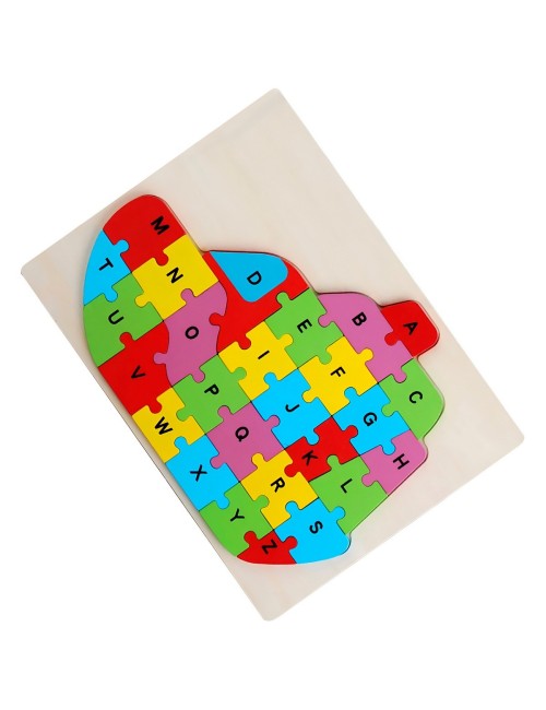 Rompecabezas En Madera Figuras Colores Encastre Desarrollo
