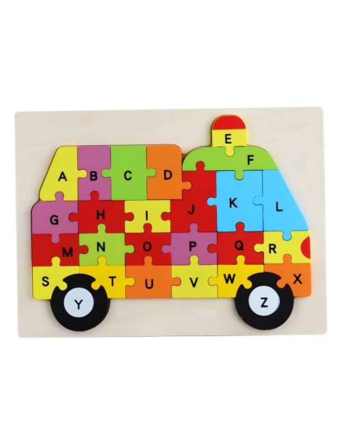 Rompecabezas En Madera Figuras Colores Encastre Desarrollo