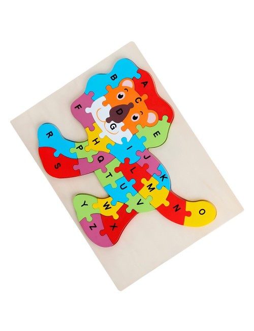 Rompecabezas En Madera Figuras Colores Encastre Desarrollo