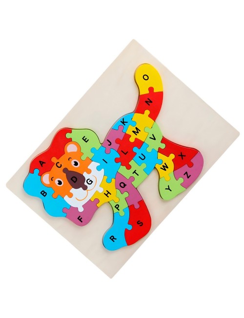 Rompecabezas En Madera Figuras Colores Encastre Desarrollo
