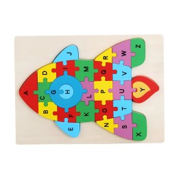 Rompecabezas En Madera Figuras Colores Encastre Desarrollo
