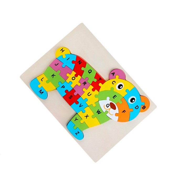 Rompecabezas En Madera Figuras Colores Encastre Desarrollo