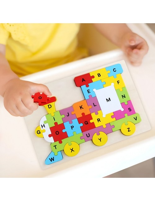 Rompecabezas En Madera Figuras Colores Encastre Desarrollo