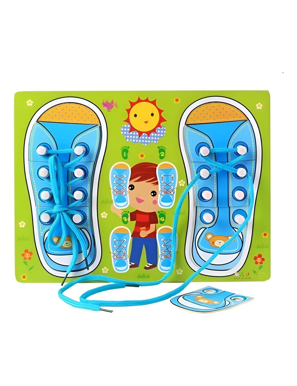 Juego De Mesa Amarrar Zapatos Aprendizaje Interactivo Niños