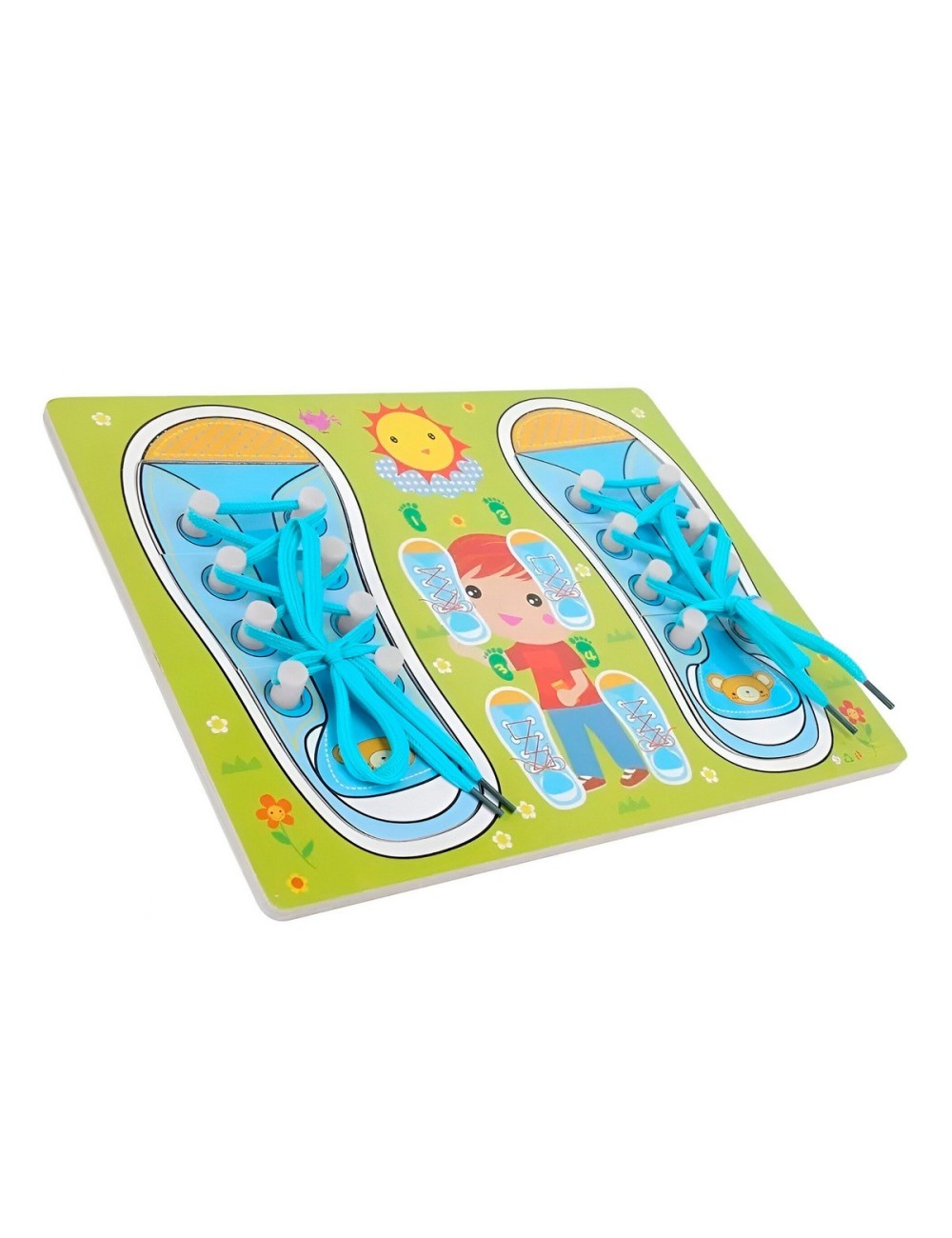 Juego De Mesa Amarrar Zapatos Aprendizaje Interactivo Niños